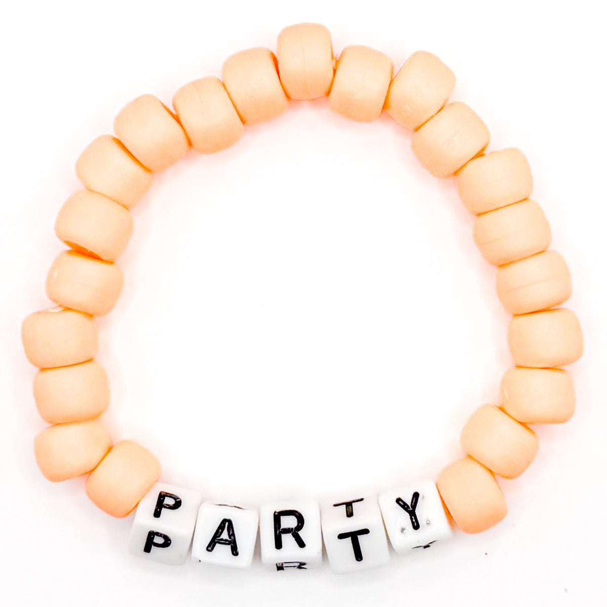 Orange "Party" Beaded Bracelet