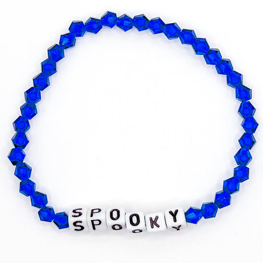 Blue "Spooky" Bead Buddy Bracelet