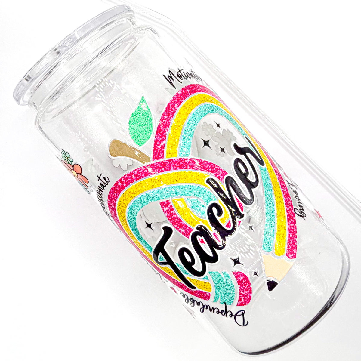 Glittery Teacher Cup - 16oz