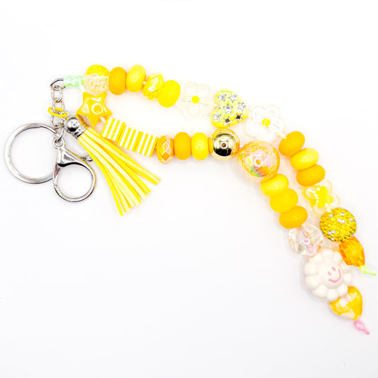 Yellow Splash Summer Bag Charm