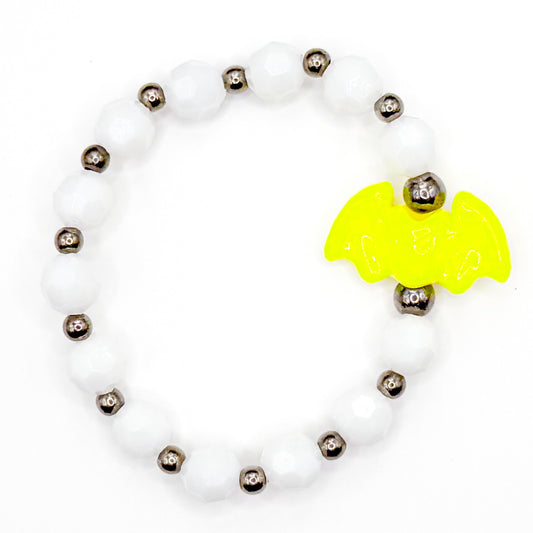 Yellow Bat Beaded Bracelet