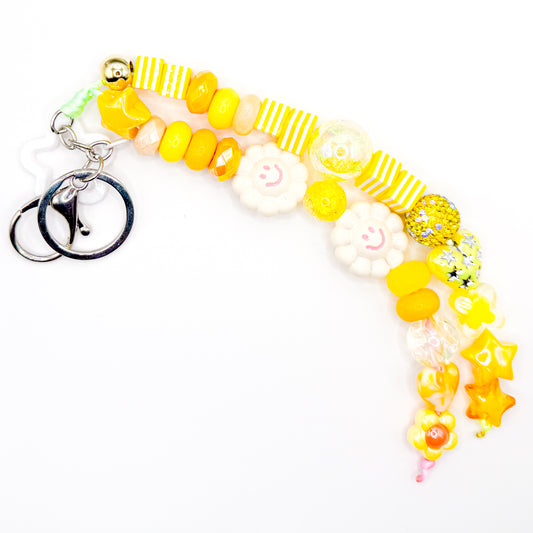 Summer Yellow Splash Bag Charm