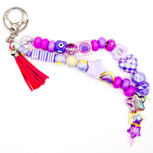 Purple Splash Bag Charm