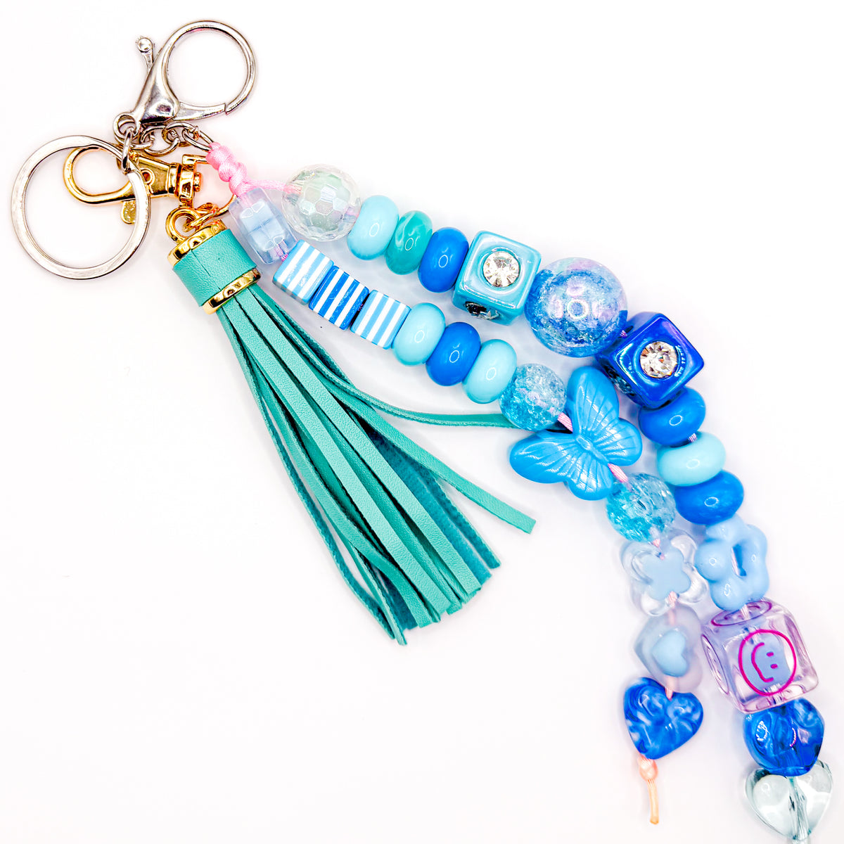 Bright Blue Splash Bag Charm