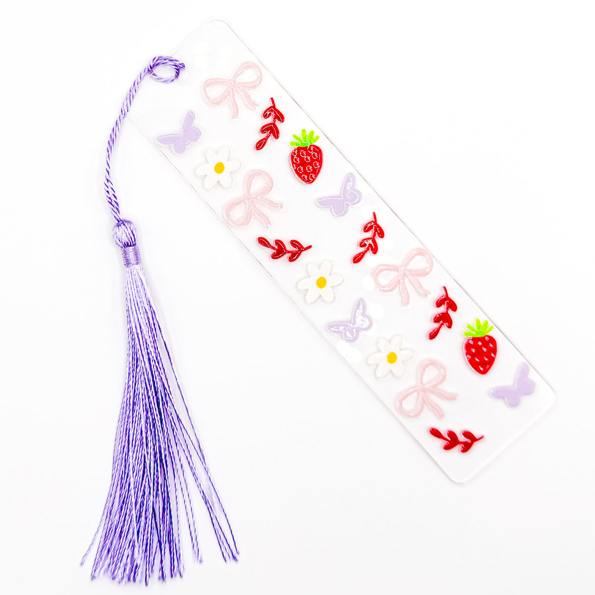 Berries and Bows Acrylic Bookmark