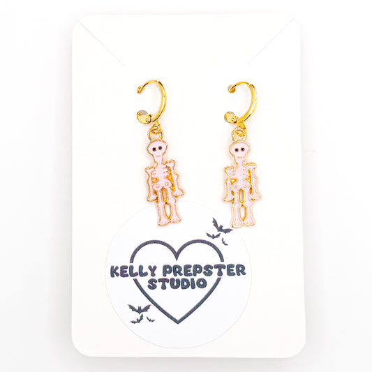 Preppy Skellys Huggie Earrings