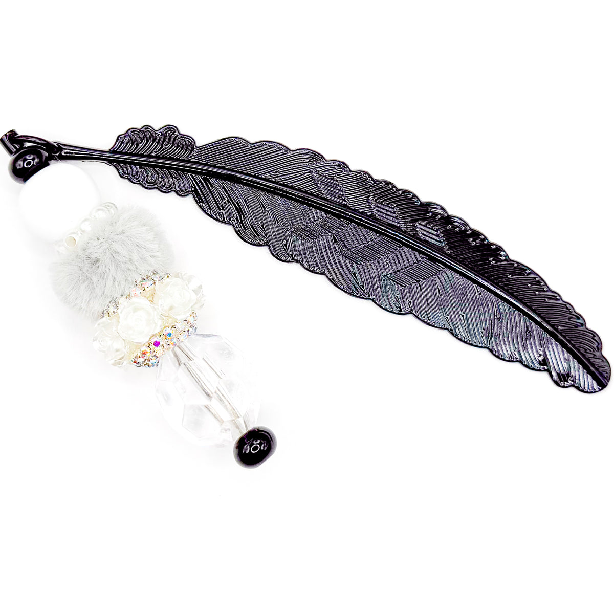 Preppy Roses Beaded Bookmark