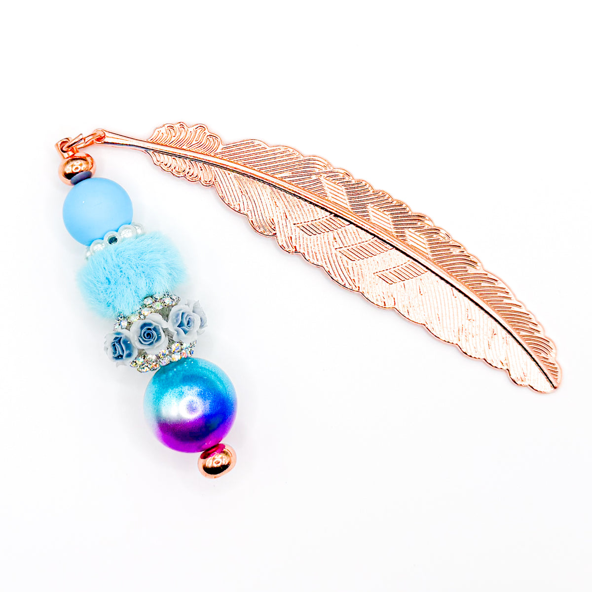 Groovy Roses Beaded Bookmark