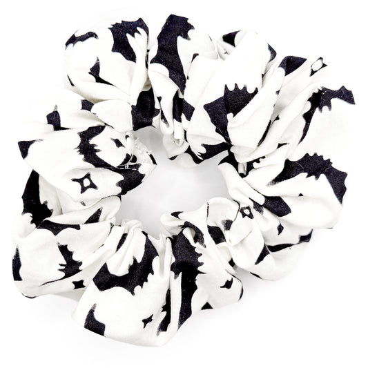 Spooky Bats Hand-Sewn Scrunchie