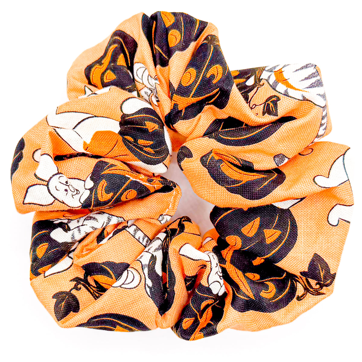 Pooh and Friends Halloween Hand-Sewn Scrunchie