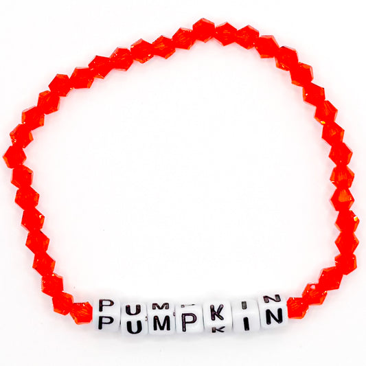 Orange "Pumpkin" Bead Buddy Bracelet