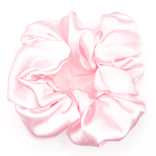 Classic Pink Hand-Sewn Scrunchie