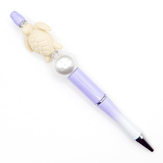 Purple Sea Turtle Charm Pen