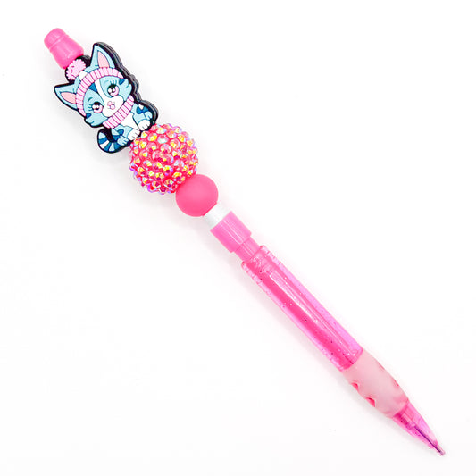 Cute Snow Cat Charm Pen