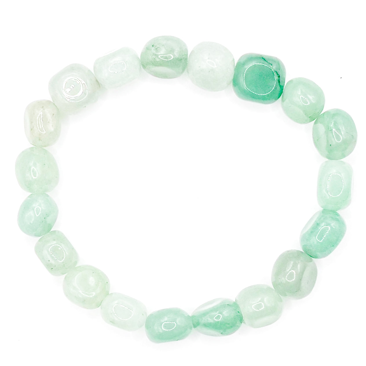 Green Gems Glass Beaded Bracelet