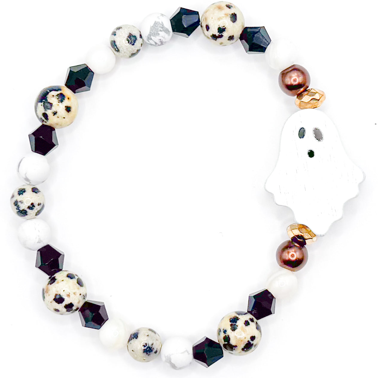 Ghouls just want to have fun 2.0 Glass Beaded Bracelet