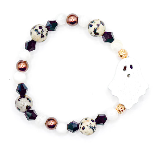 Ghouls just want to have fun 1.0 Glass Beaded Bracelet