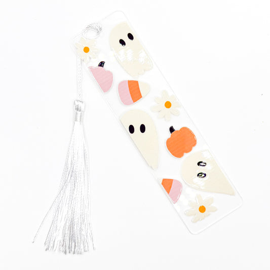 Cute Little Ghost Treats Acrylic Bookmark
