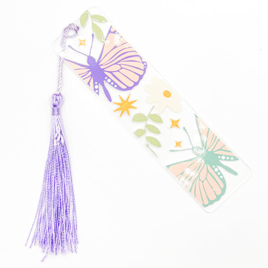 Butterfly Garden Acrylic Bookmark