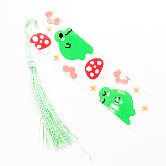 Green Frog Cutie Acrylic Bookmark