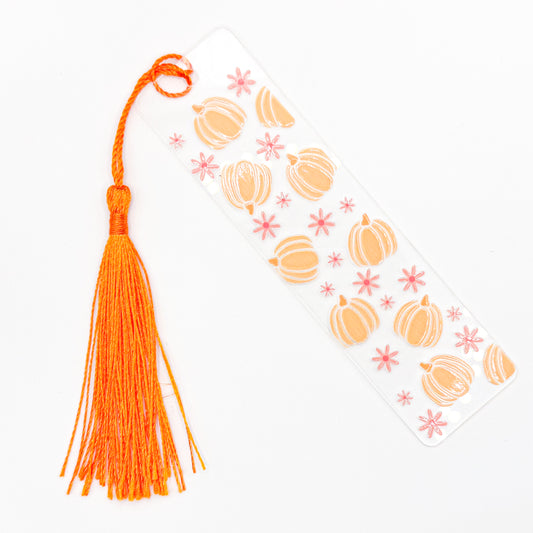 Orange Pumpkin Cutie Acrylic Bookmark