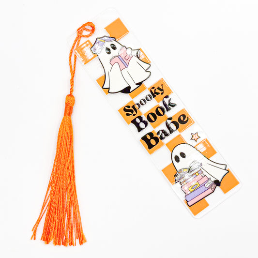 Spooky Book Babe Acrylic Bookmark