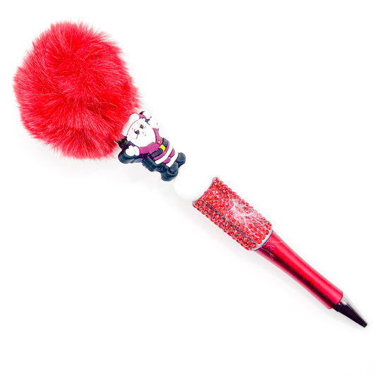 Sparkly Santa Charm Pen