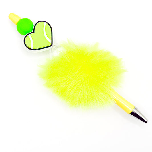 Fluffy Tennis Charm Pen