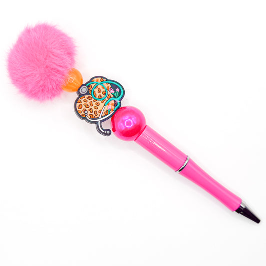 Cheetah Print Nurse Charm Pen