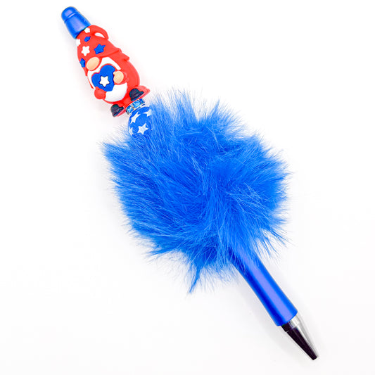 Patriotic Gnome Charm Pen