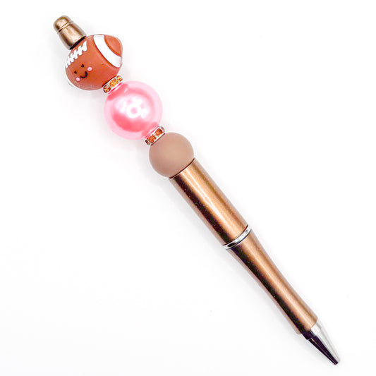 Smiley Football Charm Pen