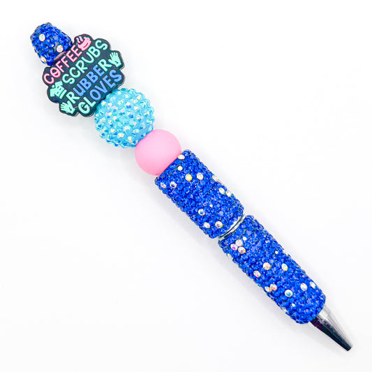 Coffee Scrubs & Rubber Gloves Charm Pen