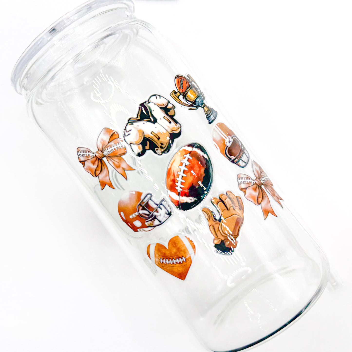 Peace Love and Football cup - 16oz