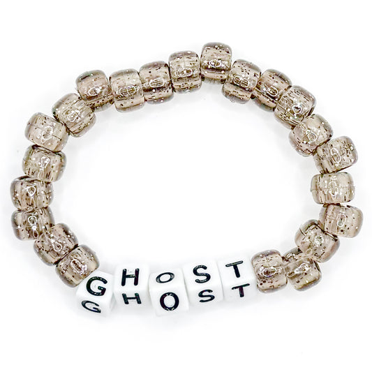 Grey "Ghost" Beaded Bracelet