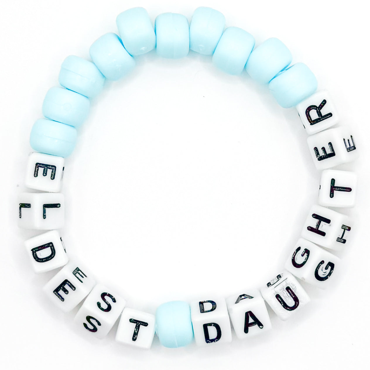 Blue "Eldest Daughter" Beaded Bracelet