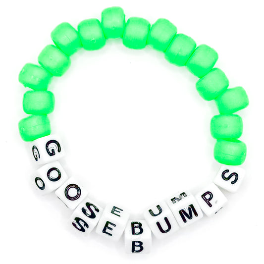 Green "Goosebumps" Beaded Bracelet