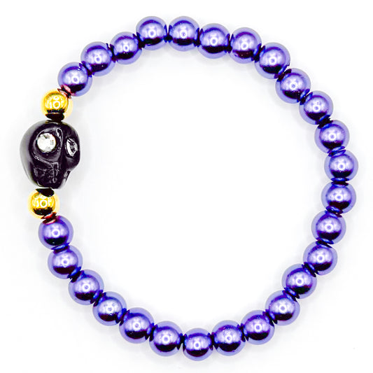 Spooky Skull 4.0 Glass Beaded Bracelet