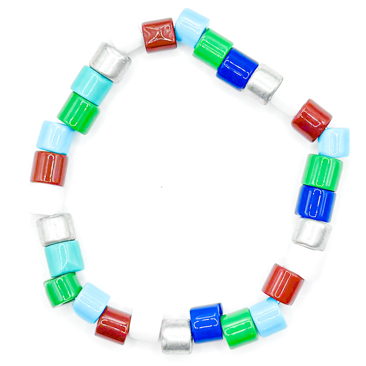 Neutral Rainbow Beaded Bracelet