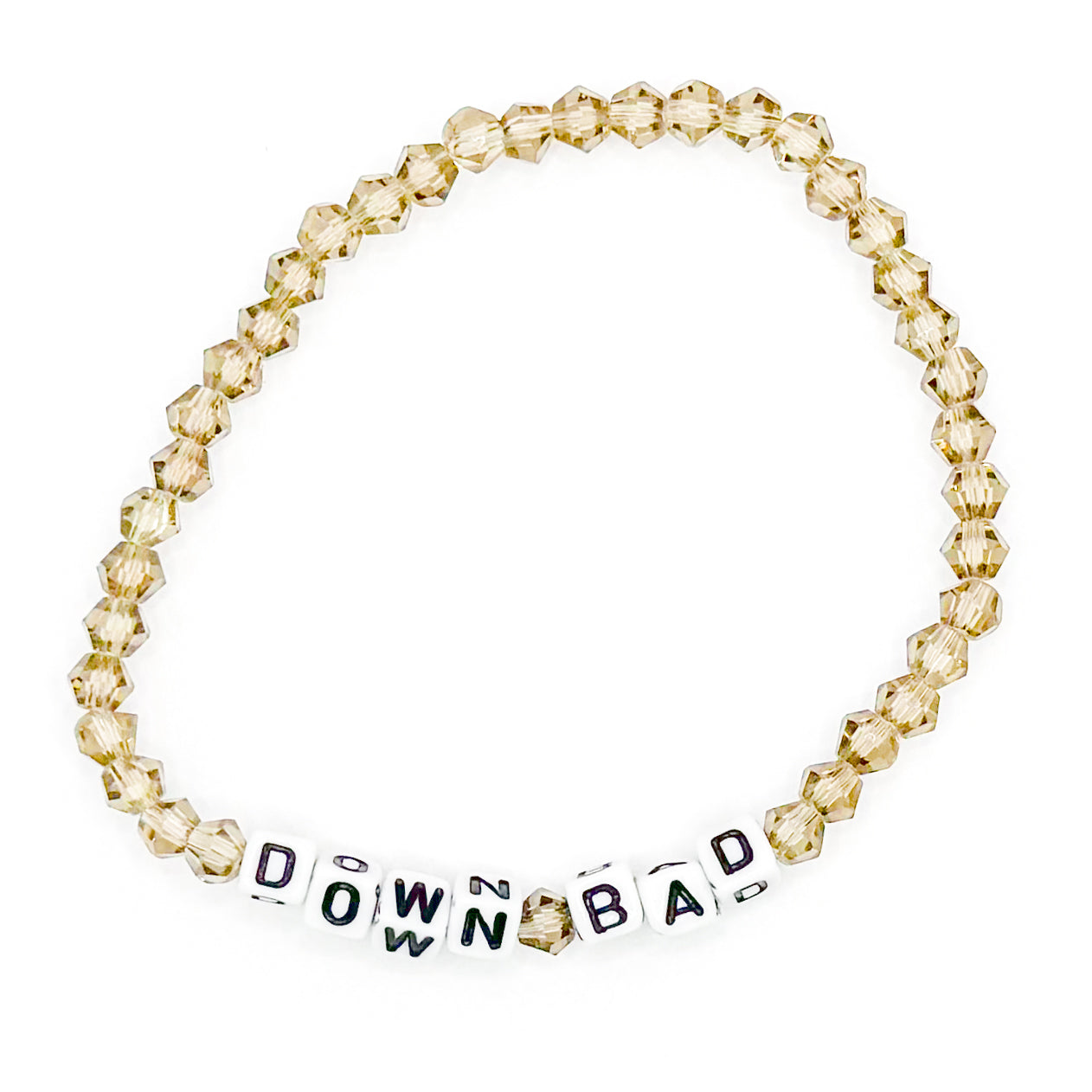 Brown "Down Bad" Bead Buddy Bracelet