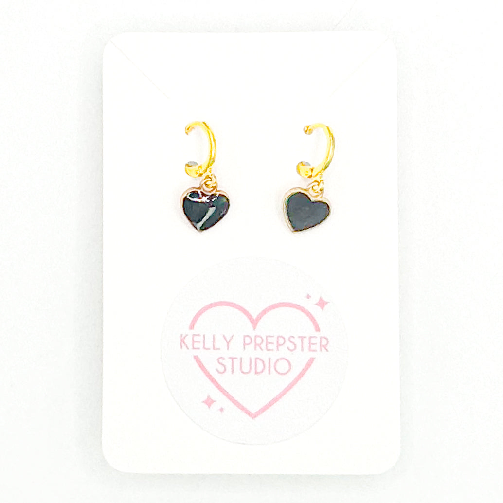 Heart Huggie Earrings