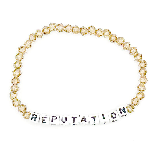 Grey "Reputation" Bead Buddy Bracelet