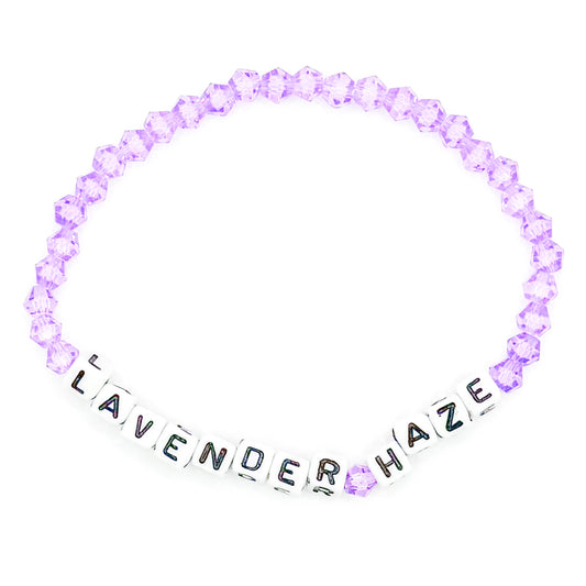 Purple "Lavender Haze" Bead Buddy Bracelet