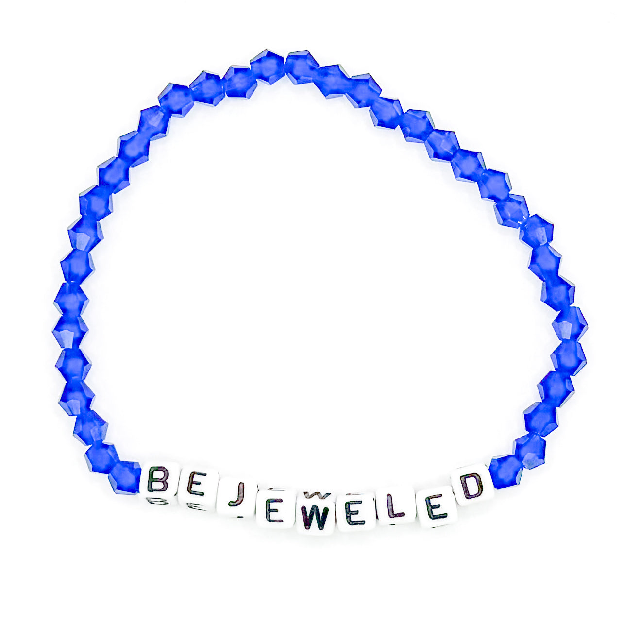 Blue "Bejeweled" Bead Buddy Bracelet