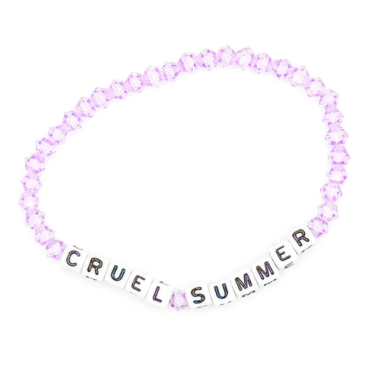 Purple "Cruel Summer" Bead Buddy Bracelet