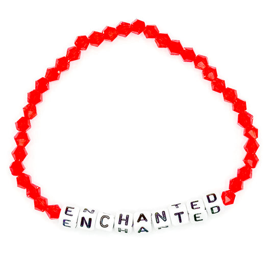 Red "Enchanted" Bead Buddy Bracelet