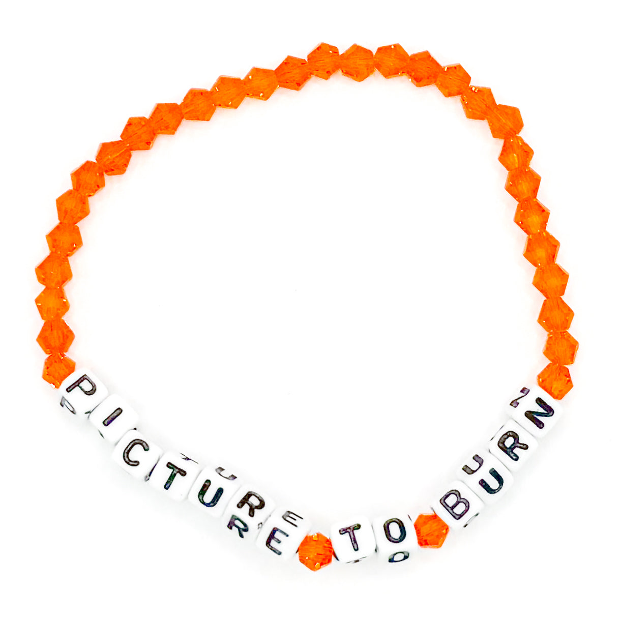 Orange "Picture To Burn" Bead Buddy Bracelet