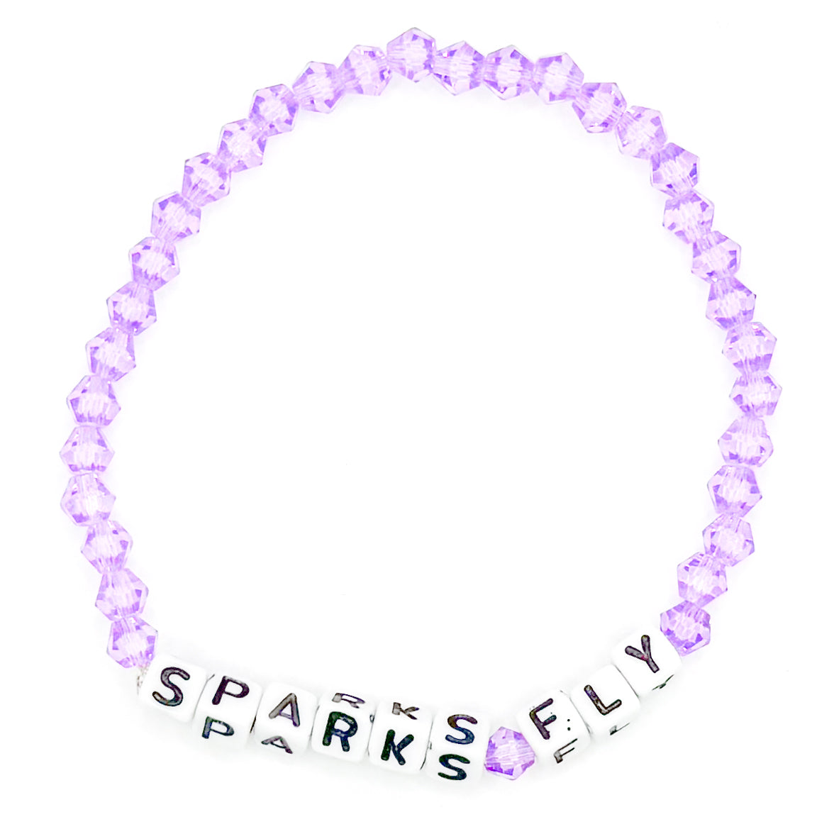 Purple "Sparks Fly" Bead Buddy Bracelet