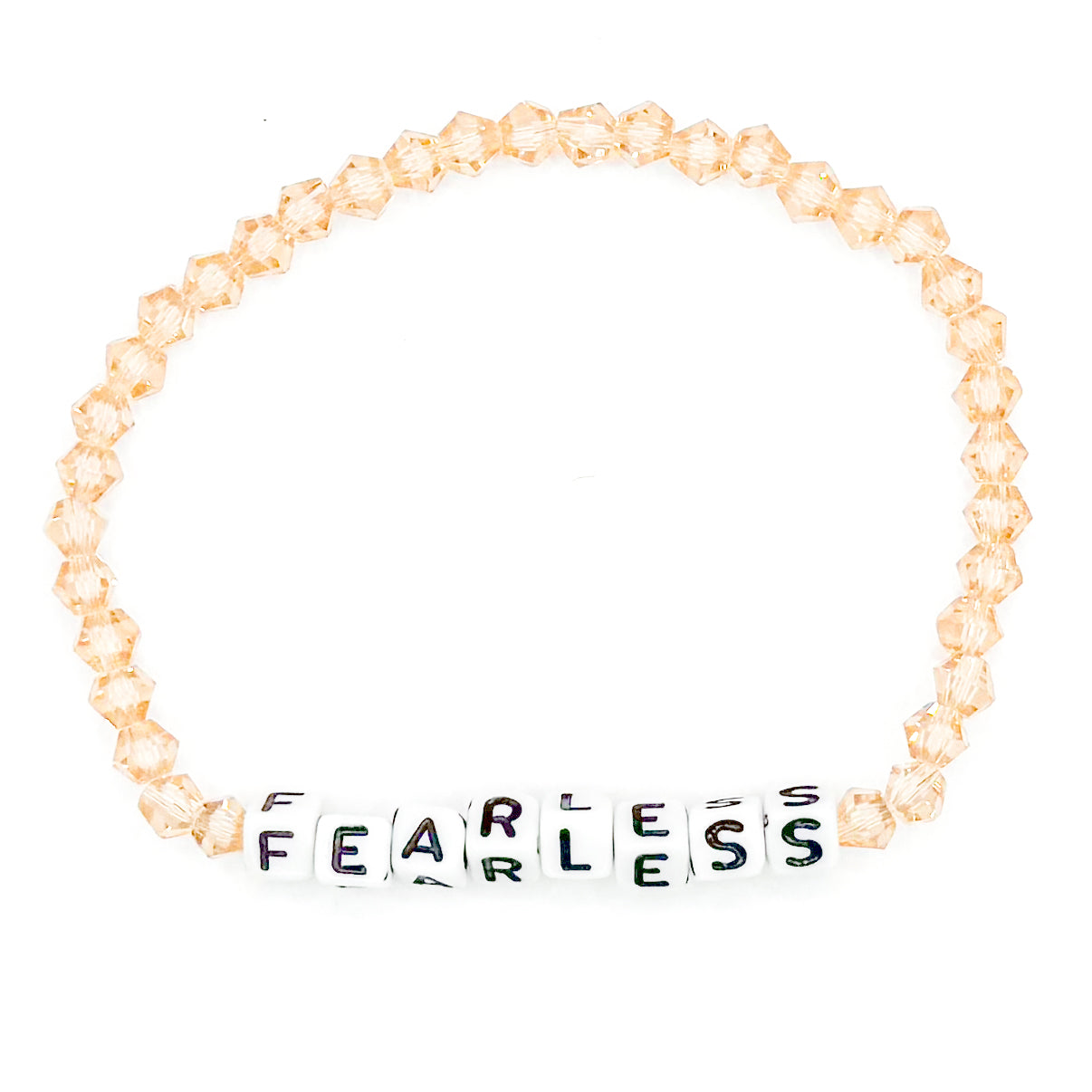 Tan "Fearless" Bead Buddy Bracelet