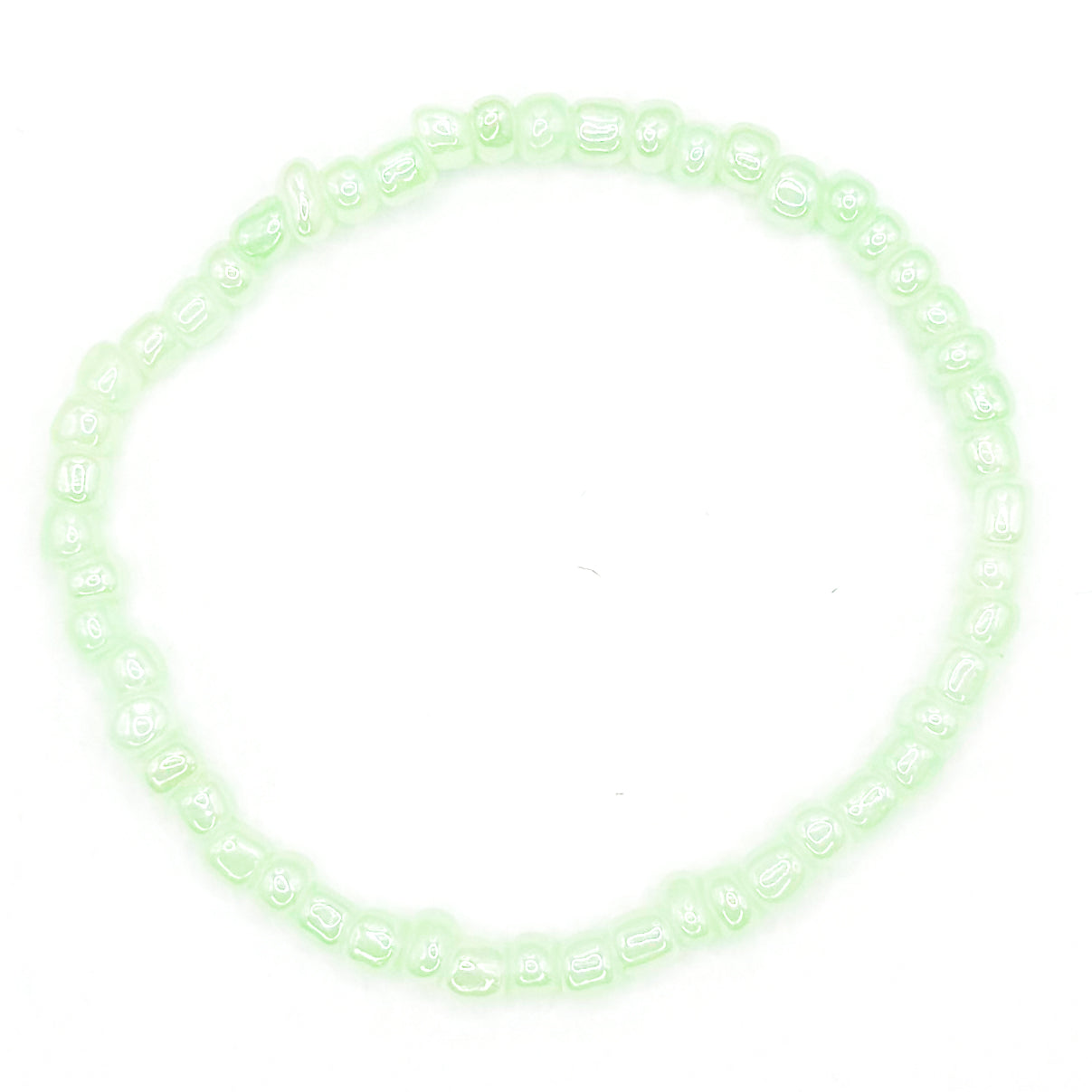 Light Green Seed Bead Bracelet