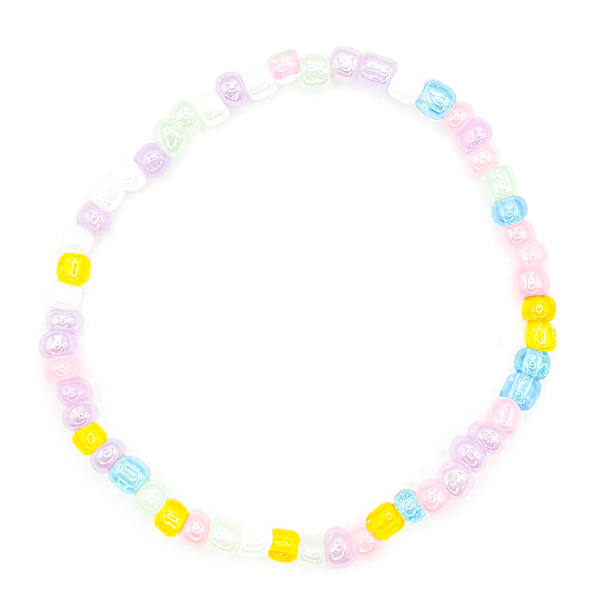 Pastel Rainbow Seed Bead Bracelet